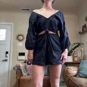 FREE PEOPLE - black romper (size S)